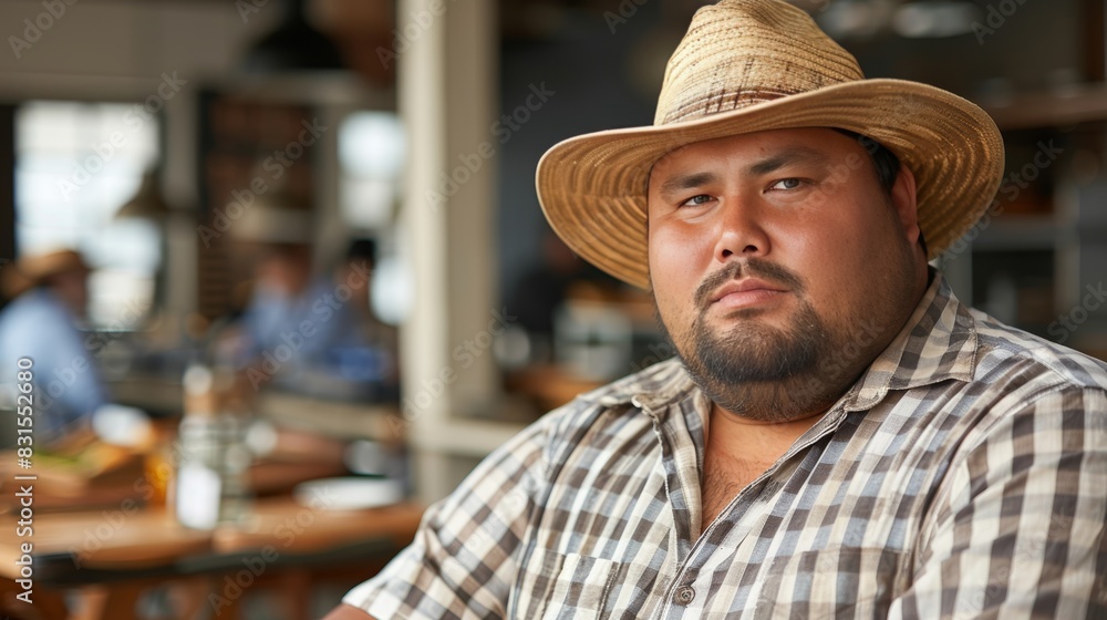 Portrait of a Japanese sumo wrestler with bright colors. Portrait of a Japanese sumo wrestler with bright colors.