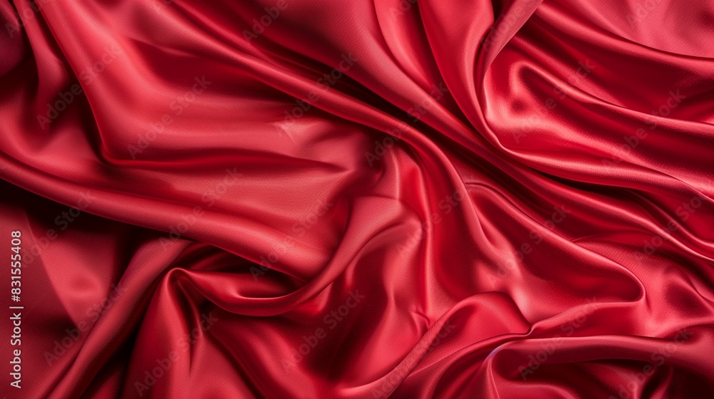Texture background of a silk cloth with a red color draped elegantly Texture background of a silk cloth with a red color draped elegantly