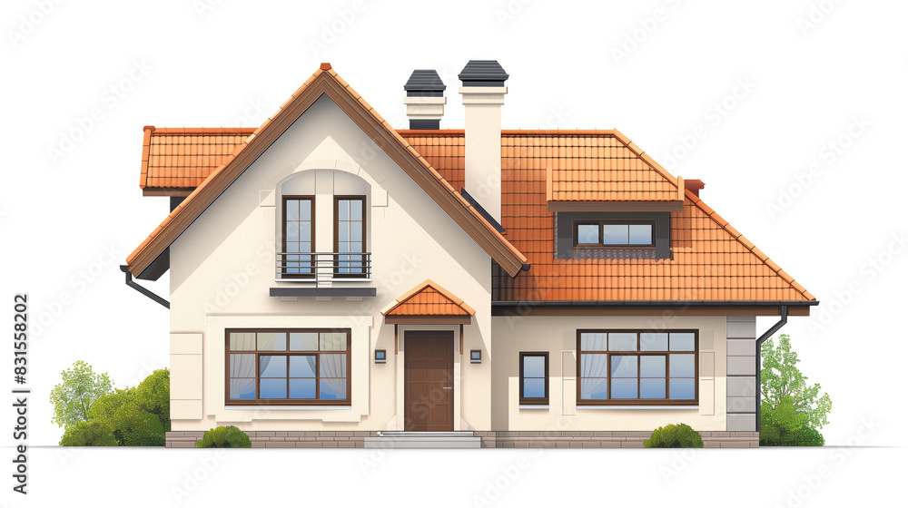 Architectural design of a contemporary house Architectural design of a contemporary house