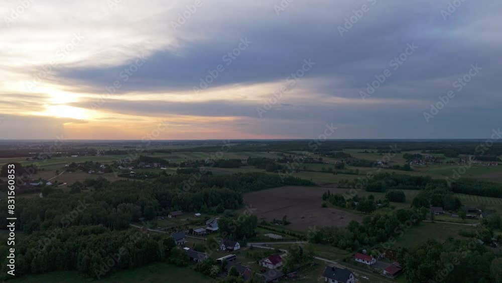 Aerial forest landscape view. Drone perspective in forest Aerial forest landscape view. Drone perspective in forest