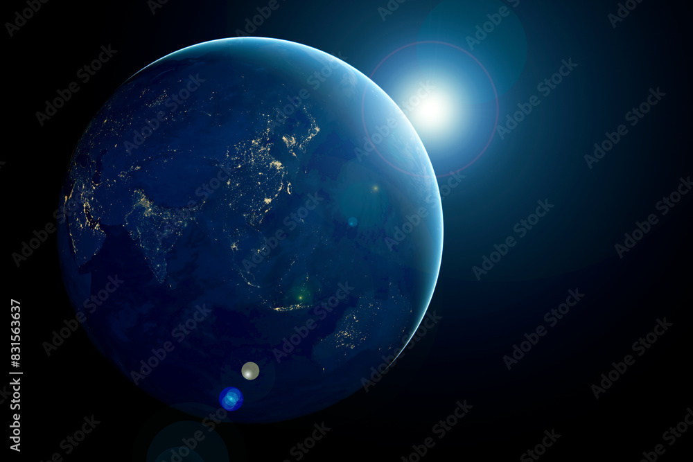 Planet Earth in space. Elements of this image furnished by NASA Planet Earth in space. Elements of this image furnished by NASA