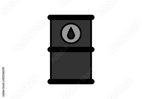 Barril negro de petróleo o combustible