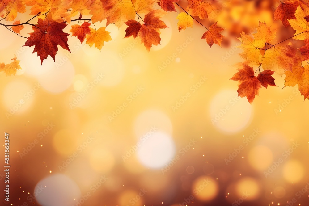 autumn leaves background, generative ai autumn leaves background, generative ai