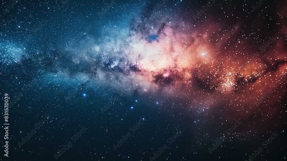 Galaxy Panorama: Universe Filled with Stars and Nebulae Galaxy Panorama: Universe Filled with Stars and Nebulae