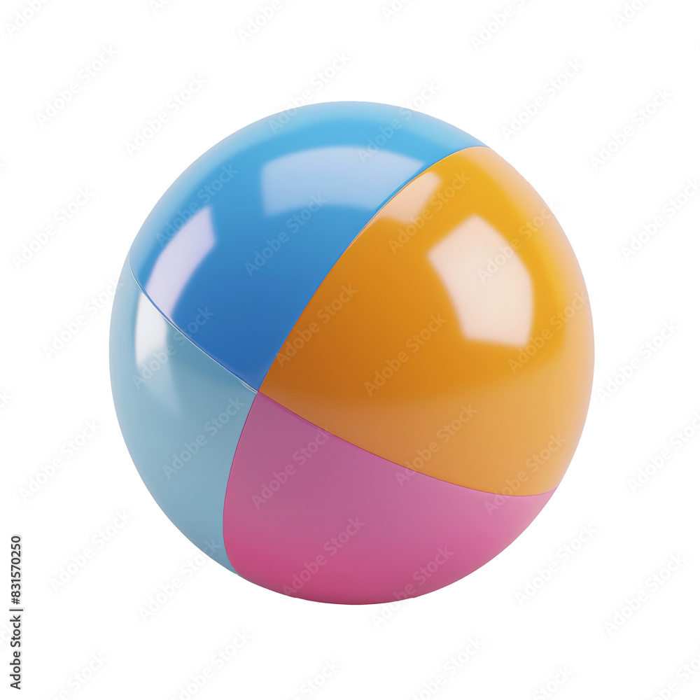 Inflatable ball 3d realistic render icon. Inflatable ball 3d realistic render icon.