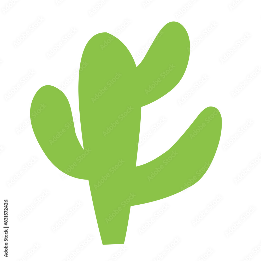 Obraz premium Simple cactus vector