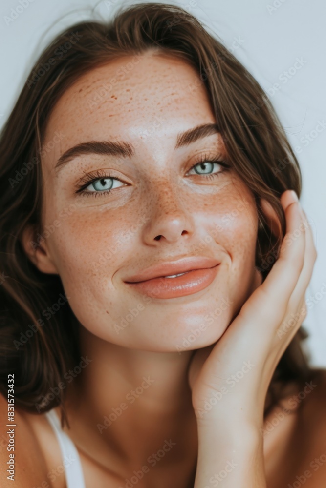 Clear and glowing skin after consistent skincare routine Clear and glowing skin after consistent skincare routine