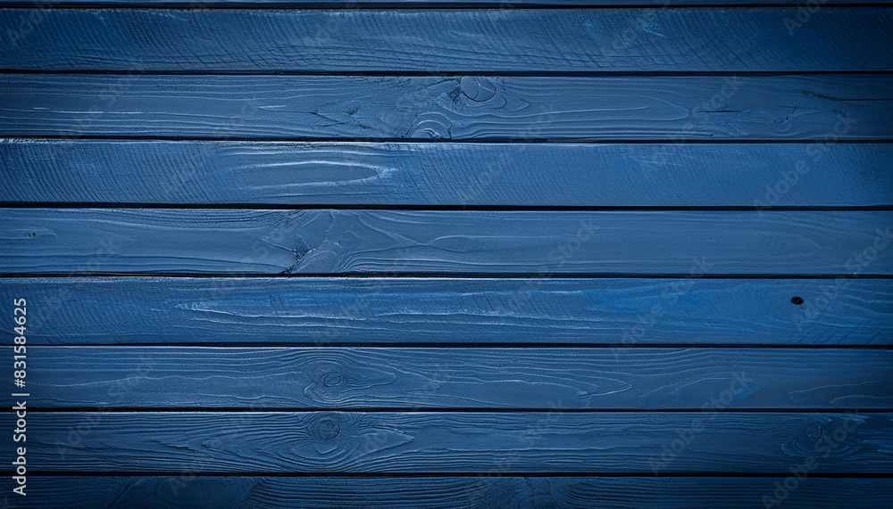 Fototapeta premium dark blue wood texture or background; empty template for your design