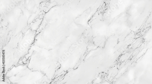 Elegant white marble texture with subtle gray veins in daylight.