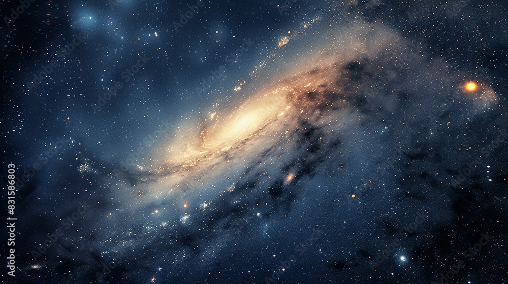 Fototapeta premium Galaxies in the Night Sky: Deep Space Photo Collage