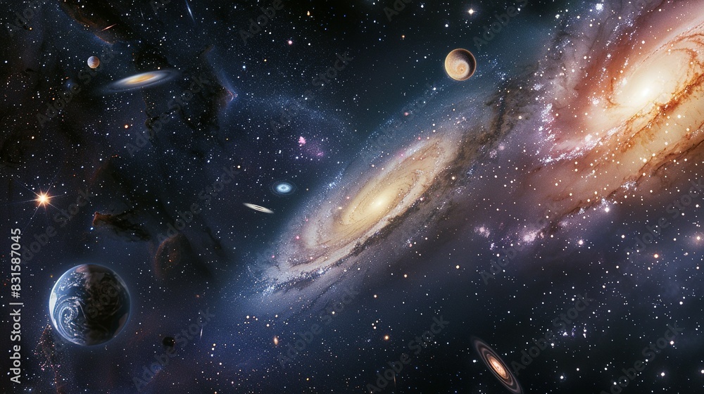 Star-Filled Night Sky: Galaxies and Deep Space Star-Filled Night Sky: Galaxies and Deep Space
