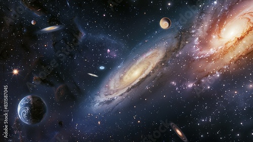 Star-Filled Night Sky  Galaxies and Deep Space