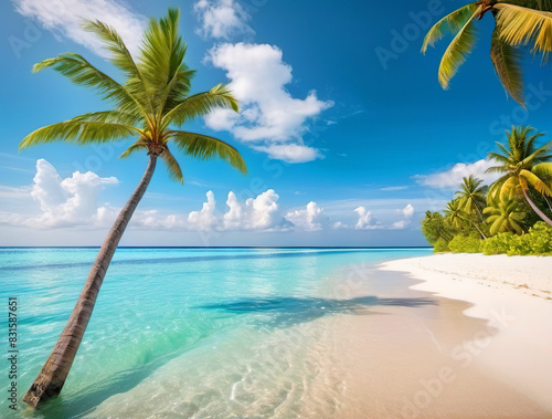 Palm on the beach  Dominican republic 