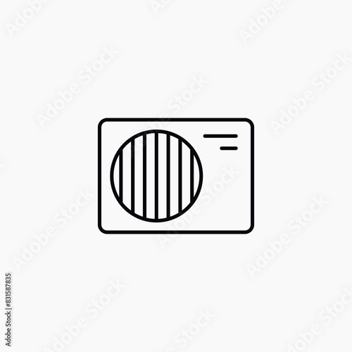 air conditioner fan cooling icon