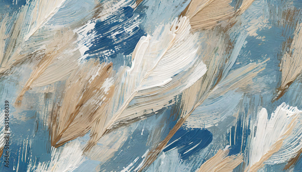 custom made wallpaper toronto digitalartwork with fluid blue and white hues, evoking a sense of calmness and creativity. Ideal for design, textile, and wallpaper projects
