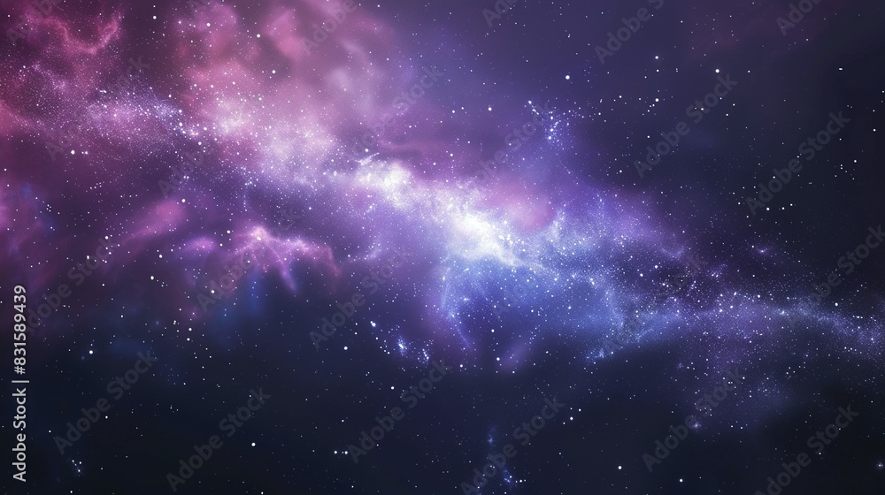 Fototapeta premium Cosmic Vista: Stars, Nebulae, and Galaxies in the Universe