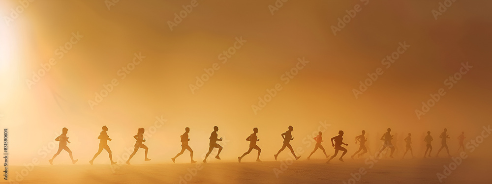people running