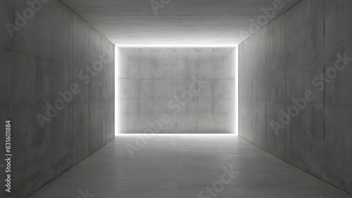 simple luxury grey concrete wall with neon light , minimal style. luxury wallpaper.