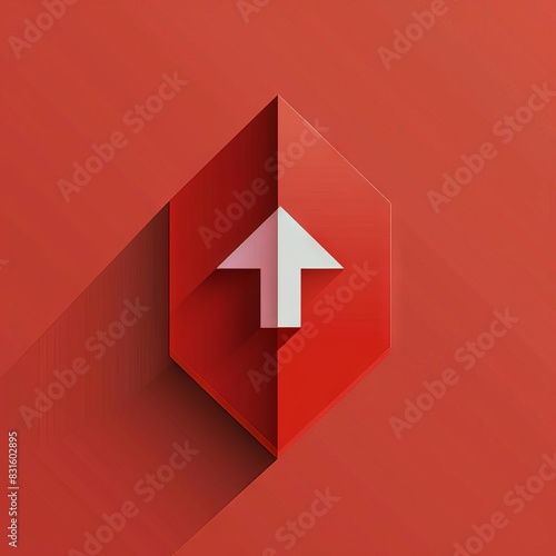 sleek bookmark icon welldefined symbol on solid background highdefinition digital illustration photo