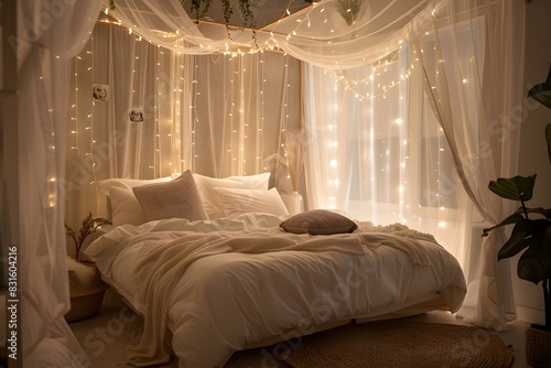 bed in bedroom © Nature creative