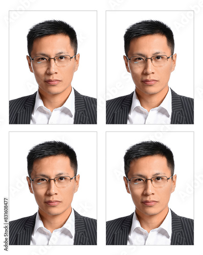 Photos of Asian man for pas...