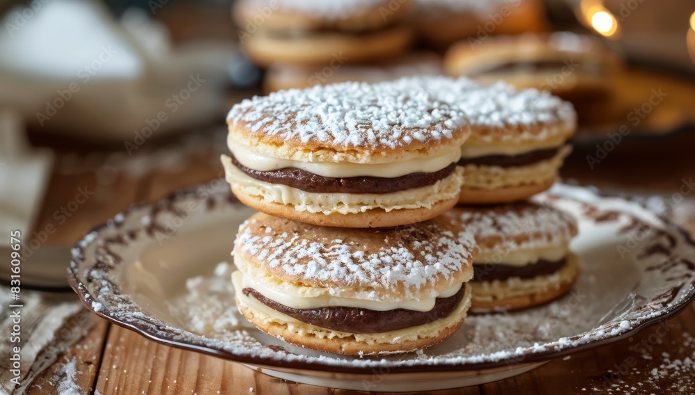 Dessert Bliss: The Perfect Moment with Alfajores on Your Plate