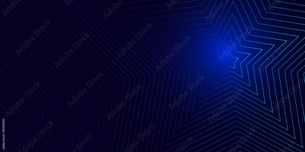 Naklejka premium Abstract star lines gradient background