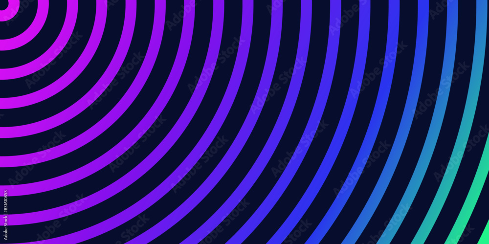 Obraz premium Abstract purple blue lines with dark background