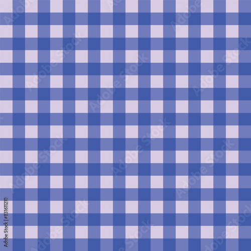 Cute fashion seamless pattern in style of picnic. Scottish tartan Vichy plaid graphic texture for fabric, wrapping paper, package, banner, card. Classic textile print imitation vector background.
