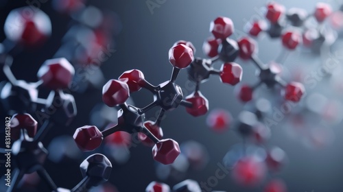 In a biomedical journal a 3D model of a molecule is incorporated into the research article providing a visual representation of its structure and function.