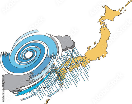 台風と日本列島