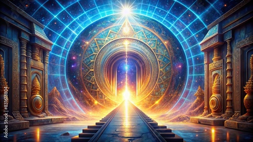 of a quantum Egyptian portal allowing transcendent passage photo