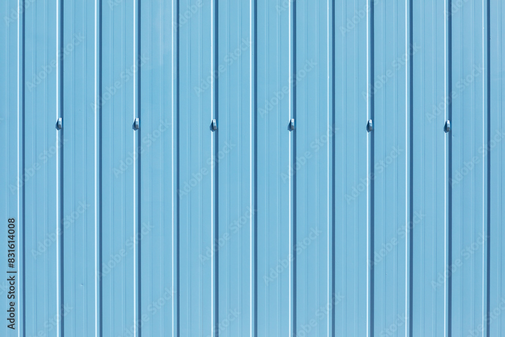 Sheet metal, corrugated wall building Sheet metal, corrugated wall building