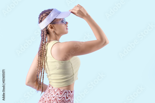 Beautiful young woman with ...