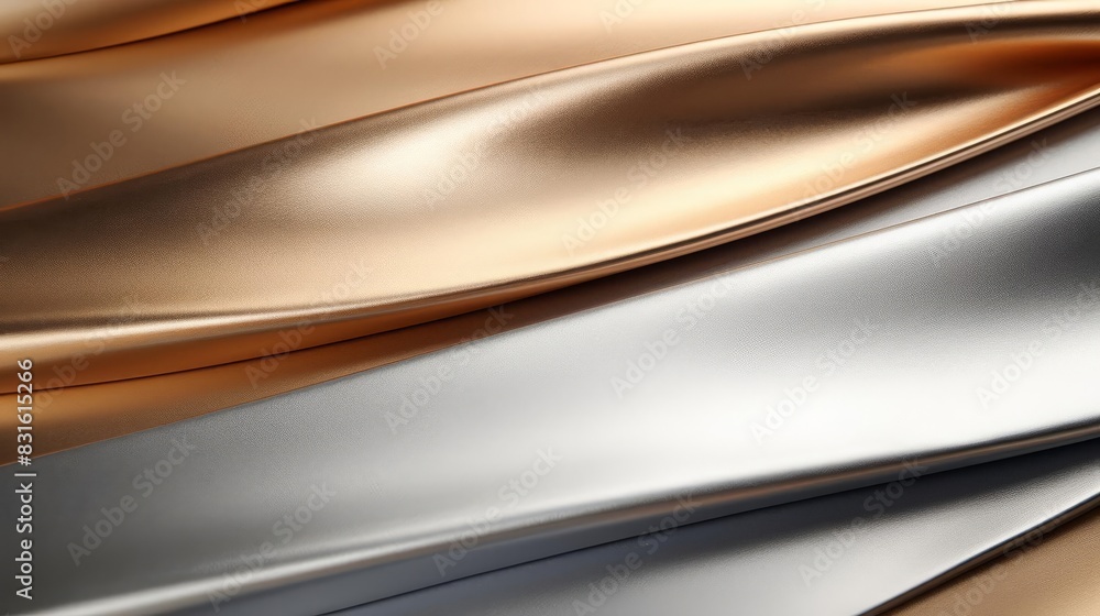Smooth metallic gradient from gold to silver, creating a luxurious and modern backdrop