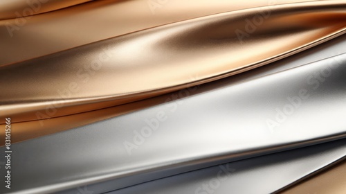 Smooth metallic gradient from gold to silver  creating a luxurious and modern backdrop