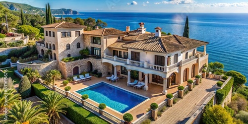 Stunning ocean-facing Mediterranean villa with luxurious amenities and breathtaking views photo