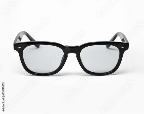Fashion eyeglasses on white background