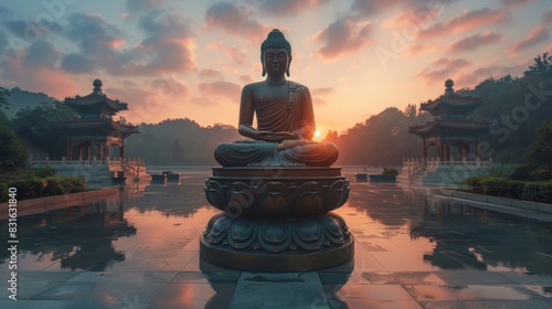 a statue of a person sitting in a lotus position