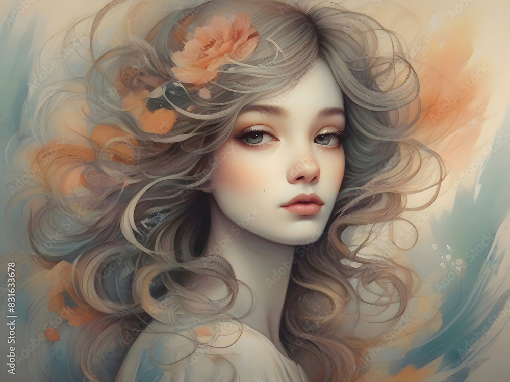 Lady Portrait Surreal Abstract Art Lady Portrait Surreal Abstract Art