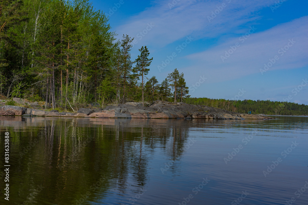 Obraz premium lake and forest