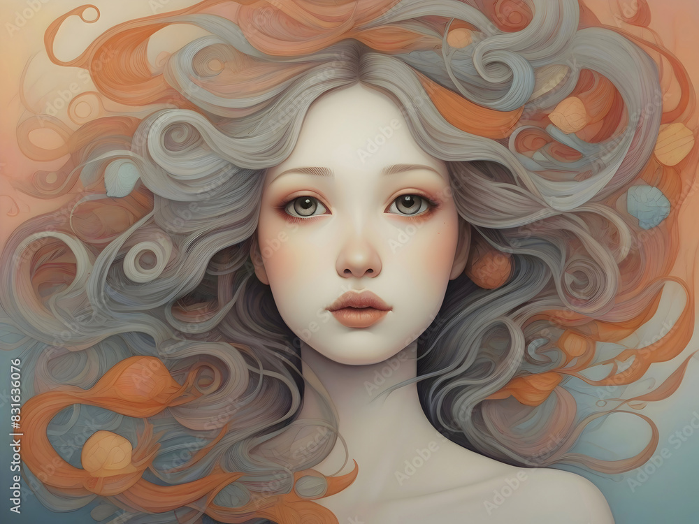 Lady Portrait Surreal Abstract Art Lady Portrait Surreal Abstract Art