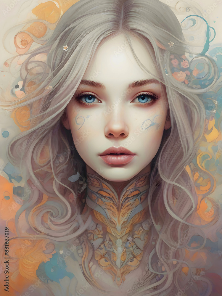 Lady Portrait Surreal Abstract Art Lady Portrait Surreal Abstract Art