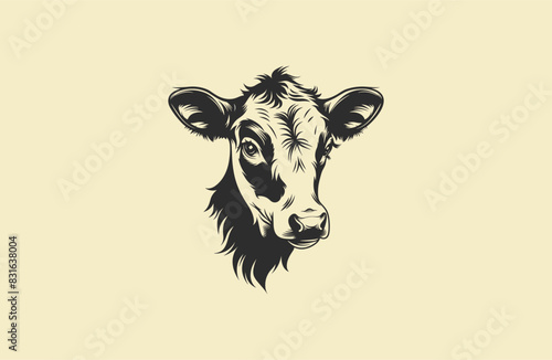 Cow logo design template vector illustration