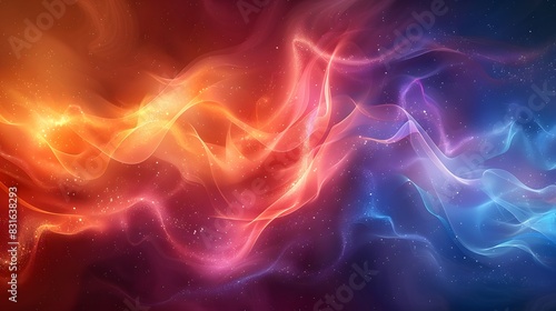 A colorful background with a swirl of light.