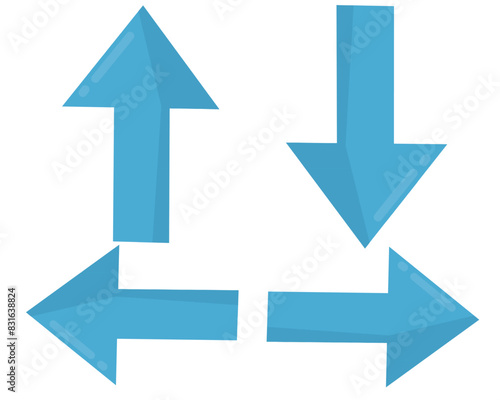 set of blue arrows