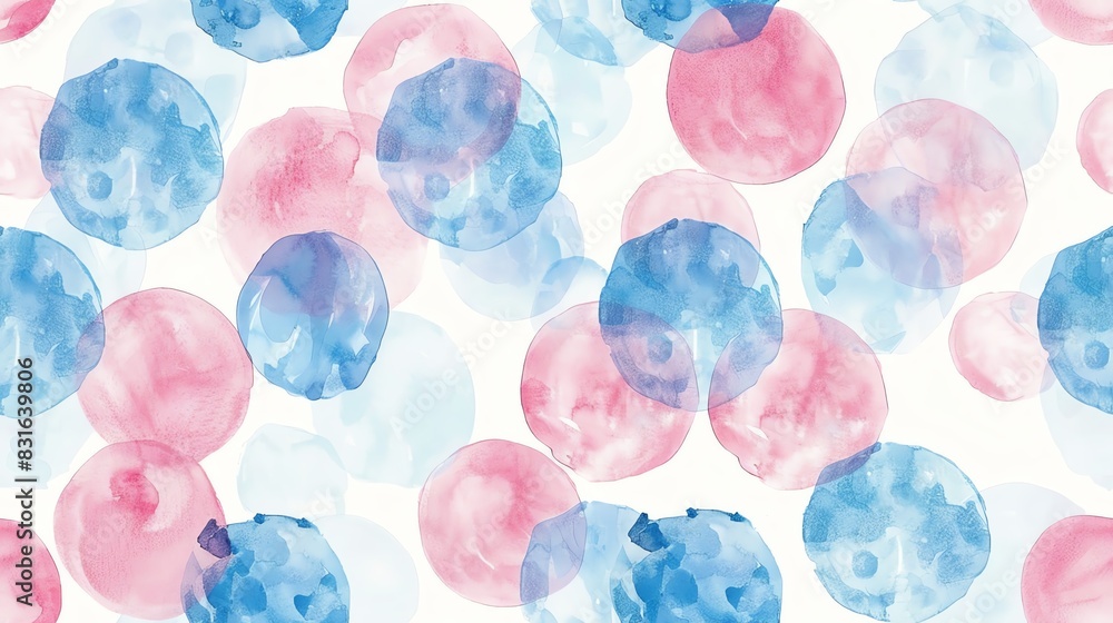 seamless pattern pastel watercolor polka dots in soft pinks and blues seamless pattern pastel watercolor polka dots in soft pinks and blues