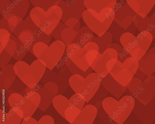 red hearts background
