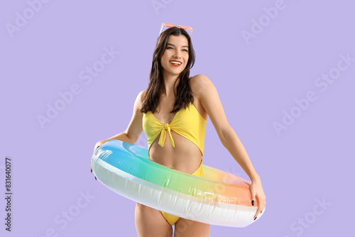Beautiful young woman in be...