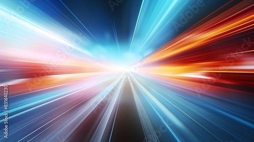 High speed business and technology concept, Acceleration super fast speedy motion blur abstract background design